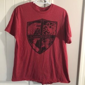 Authenic HBO GOT Game Of Thrones Red T Shirt Mens Size Large
